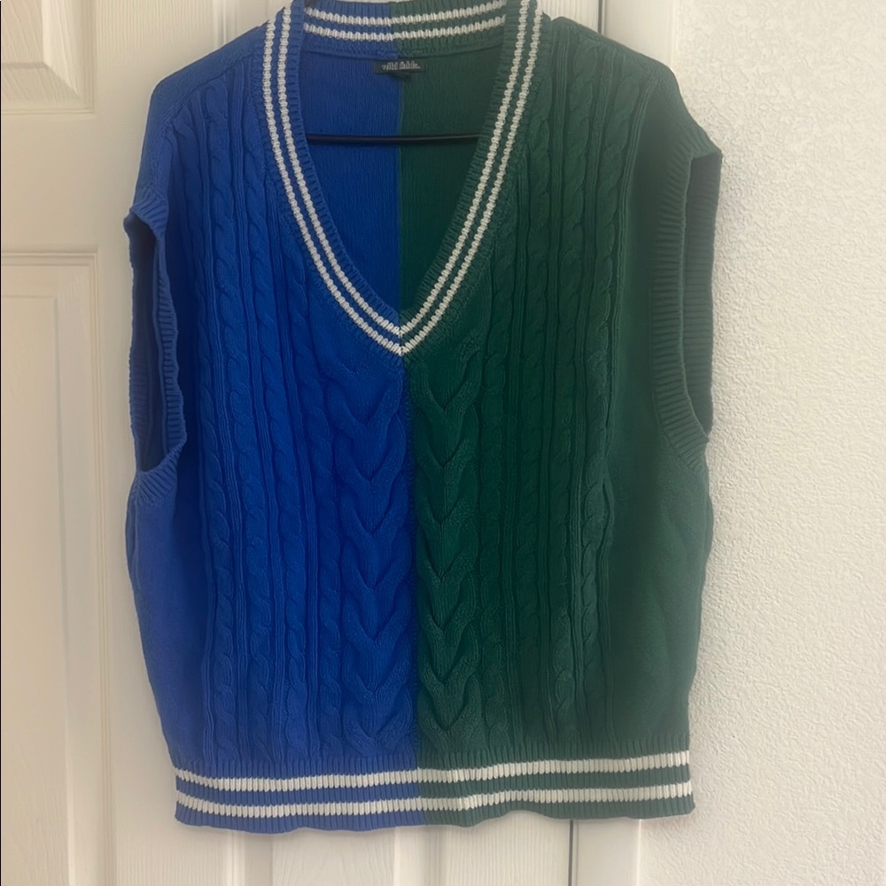 Wild Fable Two-Tone Cable Knit Vest